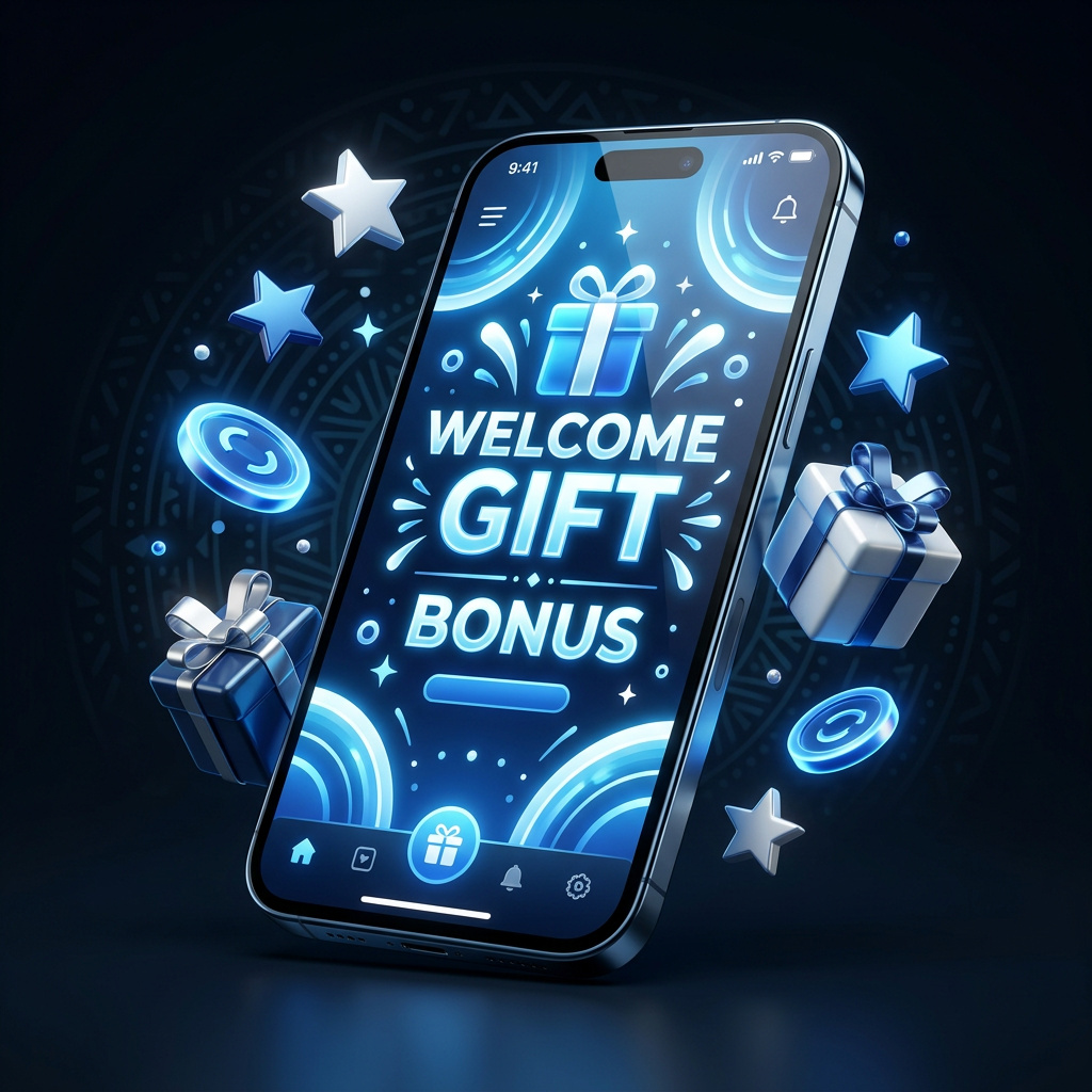 Interfaz de la App de Strendus México con bono de regalo y juegos de casino